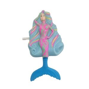 Vintage 1991 McDonalds Happy Meal Toys Hook Movie Mermaid Wind Up Toy Flaps Tail